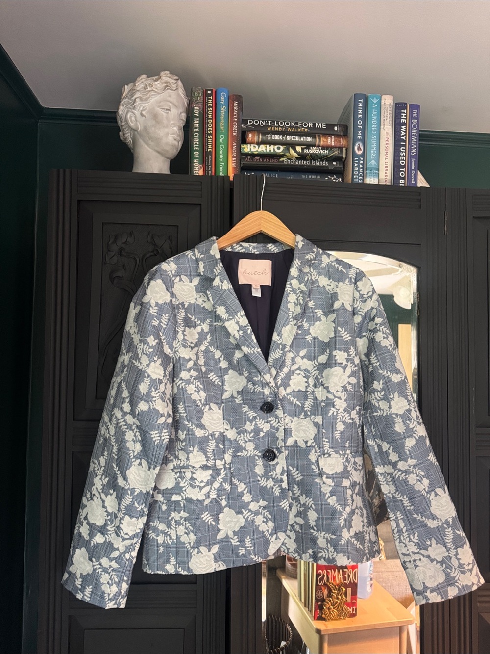 Hutch Blue Floral Blazer Jacket Anthropologie